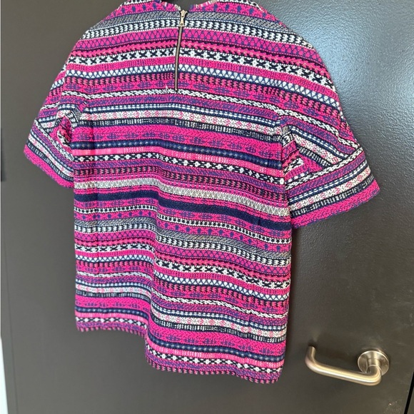 sass & bide size 6 (see measurements) GUC Pink and Navy Textured bright tweed - Picture 9 of 14